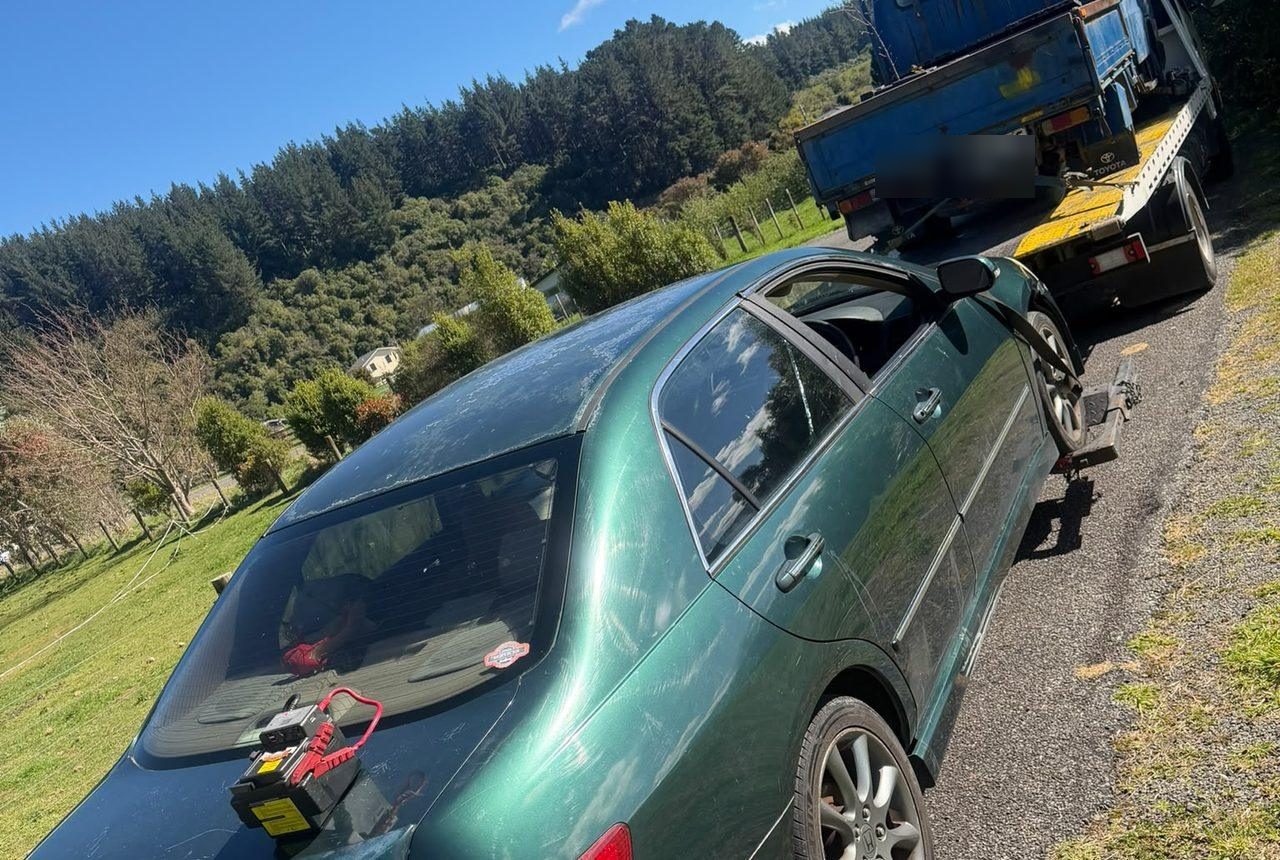 Old Honda Accord and truck loaded for junk car removal in the Bay of Plenty